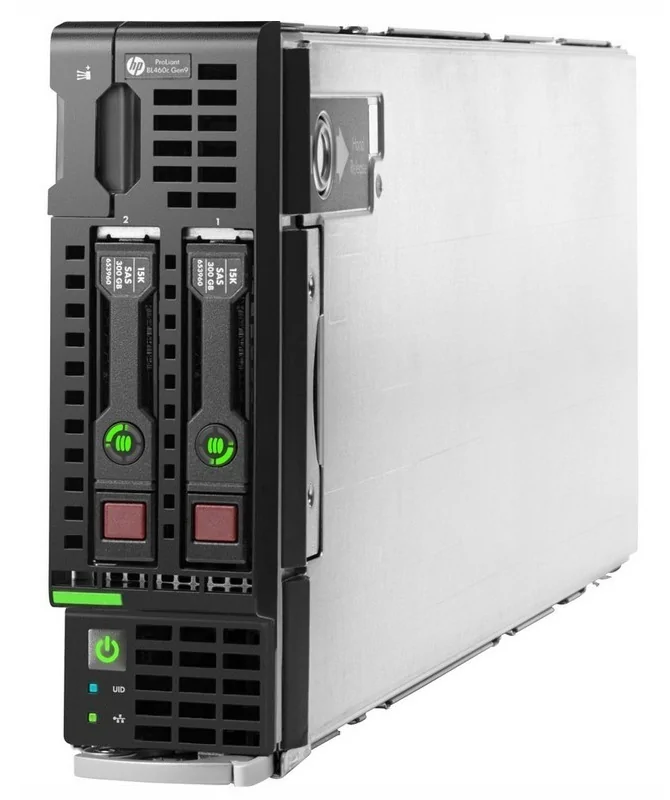 HP Proliant BL460с Gen9 2x Xeon 12-Core E5-2680v3/64Gb (4x16) pc4-2133p/no HDD/SA H244br/536FLB