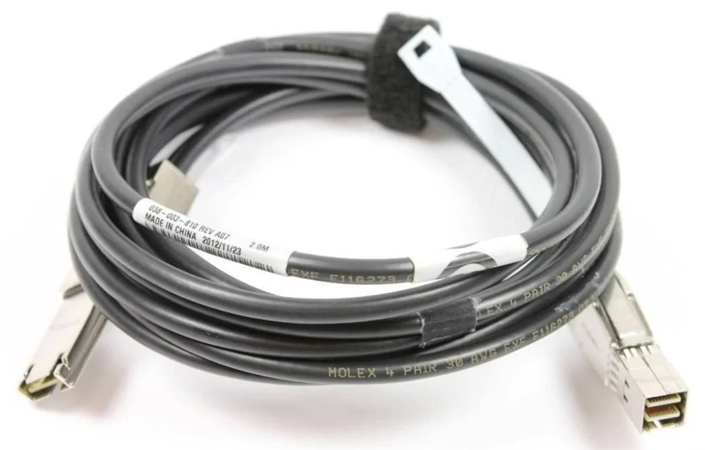 External Mini HDX4 SAS SFF-8644 to Mini SAS SFF-8088 cable 2M (038-003-810)