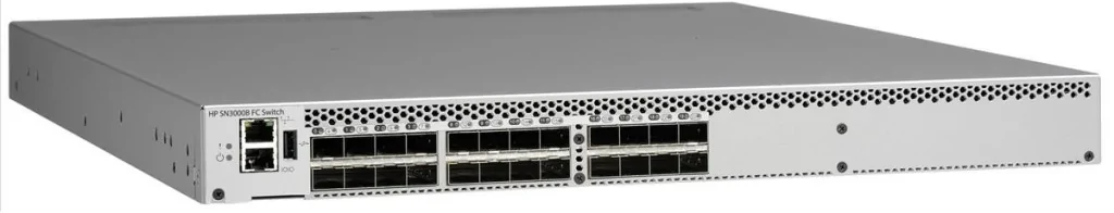 Коммутатор HPE SN3000B 16Gb 24-port/24-port Active Fibre Channel Switch (QW938A)