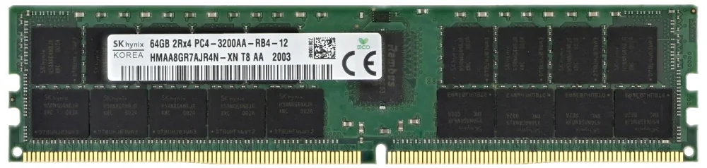 SK hynix 64GB 2Rx4 PC4-3200AA (HMAA8GR7AJR4N)