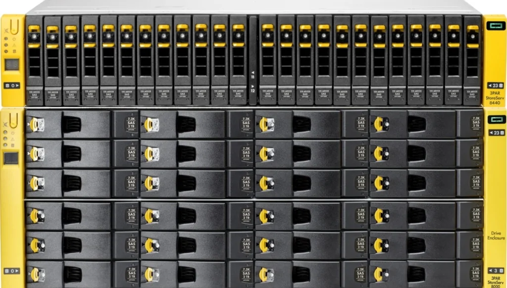 HPE 3PAR StoreServ 8400 2-node (24 x7.68Tb SSD + 48 х 6TB HDD NL)